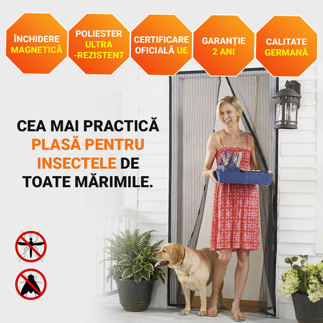 Plasă magnetică anti-insecte