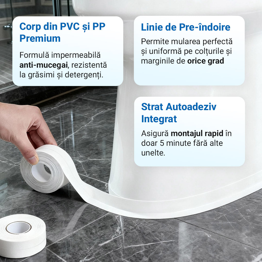 Banda PVC pentru colțuri și margini