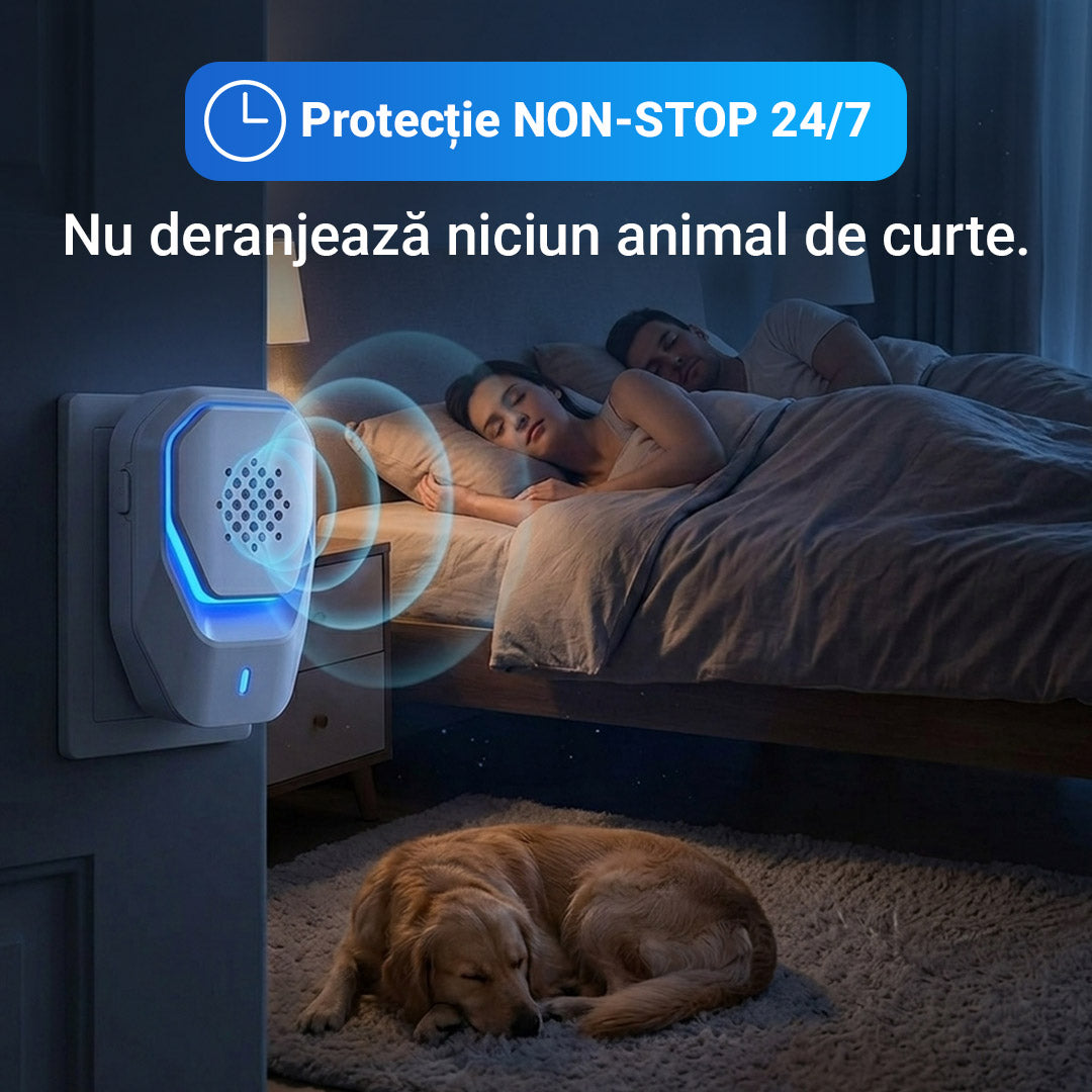 Dispozitiv ultra-sunete anti-rozătoare